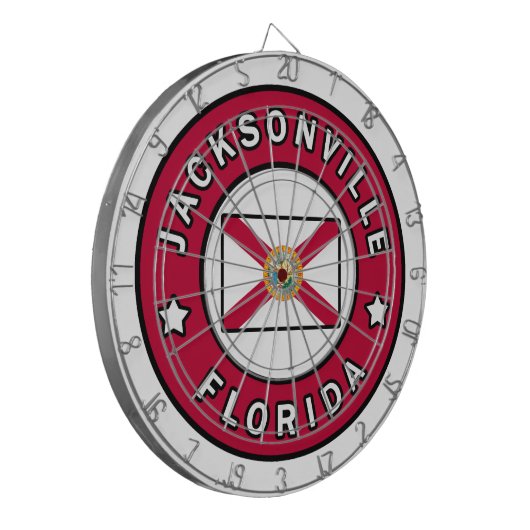 Jacksonville Florida Dartscheibe (Vorderseite Links)