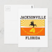 Jacksonville Florida Flag Postkarte (Vorne/Hinten)