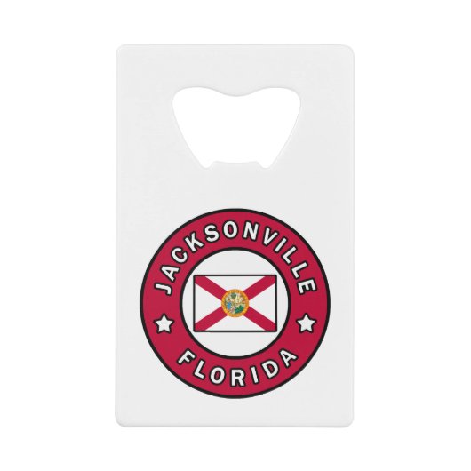 Jacksonville Florida Geldbeutel Flaschenöffner (Vorderseite)