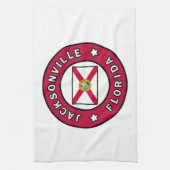 Jacksonville Florida Geschirrtuch (Vertikal)