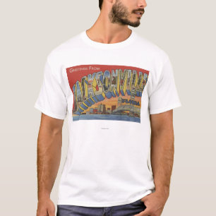 Jacksonville, Florida - große Buchstabe-Szenen T-Shirt