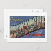 Jacksonville, Florida - Große Buchstabenszenen 2 Postkarte (Vorne/Hinten)