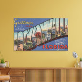 Jacksonville, Florida - Große Buchstabenszenen Leinwanddruck (Insitu (Wohnzimmer))