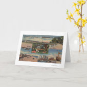 Jacksonville, Florida - Grüße von Karte (Gelbe Blume)