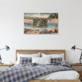 Jacksonville, Florida - Grüße von Leinwanddruck (Insitu (Schlafzimmer))