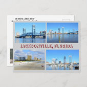 Jacksonville, Florida Holiday Postcard Feiertagspostkarte (Vorne/Hinten)