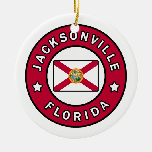 Jacksonville Florida Keramik Ornament (Vorne)