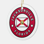 Jacksonville Florida Keramik Ornament (Links)