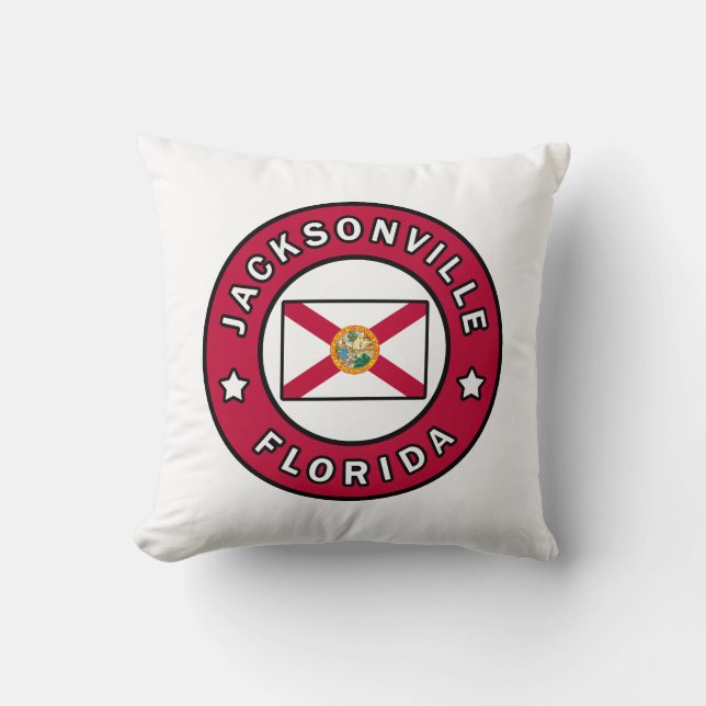Jacksonville Florida Kissen (Vorderseite)