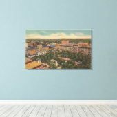 Jacksonville, Florida - Luftbild von Hemming Leinwanddruck (Insitu (Holzboden))