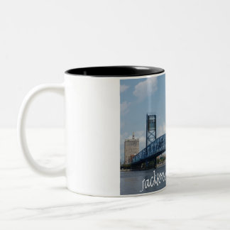 Jacksonville Florida Main Street Bridge Coffee Tas Zweifarbige Tasse