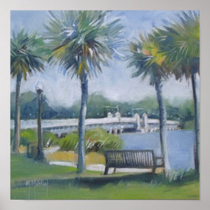 Jacksonville Florida Ortega Bridge Poster