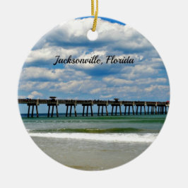 Jacksonville, Florida Pier Foto Keramikornament