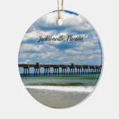 Jacksonville, Florida Pier Foto Keramikornament (Links)
