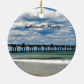 Jacksonville, Florida Pier Foto Keramikornament (Hinten)