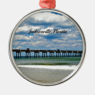 Jacksonville, Florida Pier Ornament Aus Metall