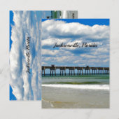 Jacksonville, Florida Pier Postkarte (Vorne/Hinten)