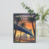 Jacksonville Florida Postkarte (Stehend Vorderseite)