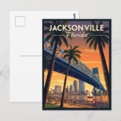 Jacksonville Florida Postkarte (Vorne/Hinten)