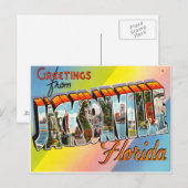 Jacksonville Florida Postkarte (Vorne/Hinten)
