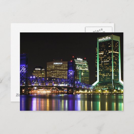 Jacksonville Florida Postkarte (Vorne/Hinten)