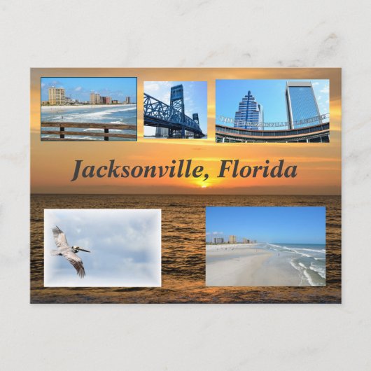 Jacksonville, Florida Postkarte (Vorderseite)