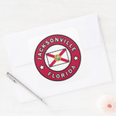 Jacksonville Florida Quadratischer Aufkleber (Umschlag)