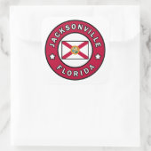 Jacksonville Florida Quadratischer Aufkleber (Tasche)