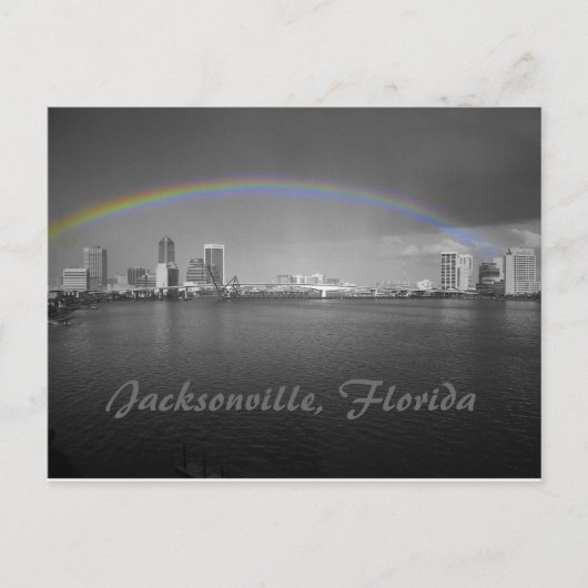 Jacksonville, Florida Rainbow Postkarte (Vorderseite)