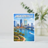 Jacksonville Florida Reise Postkarte (Stehend Vorderseite)