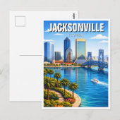 Jacksonville Florida Reise Postkarte (Vorne/Hinten)