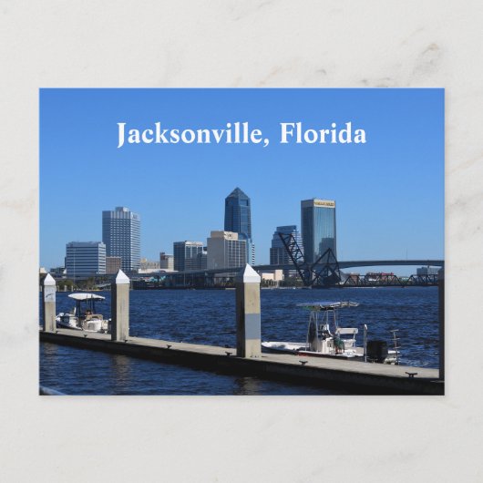 Jacksonville, Florida Riverfront Postkarte (Vorderseite)