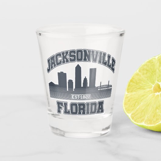 Jacksonville, Florida Schnapsglas (Vorderseite)
