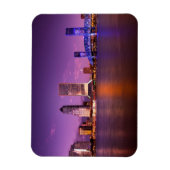 Jacksonville Florida Skyline bei Nacht Magnet (Vertikal)