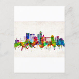 Jacksonville Florida Skyline Feiertagspostkarte