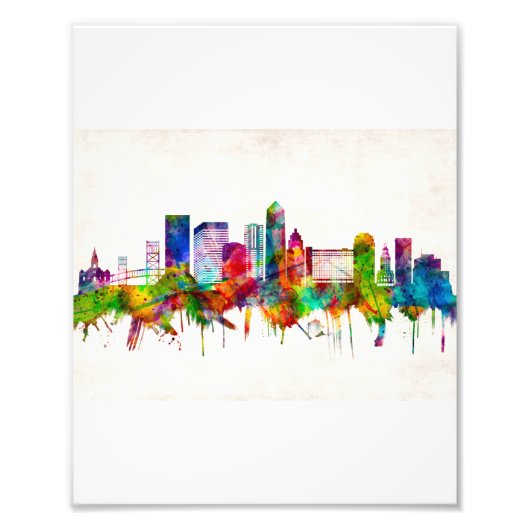 Jacksonville Florida Skyline Fotodruck (Vorne)