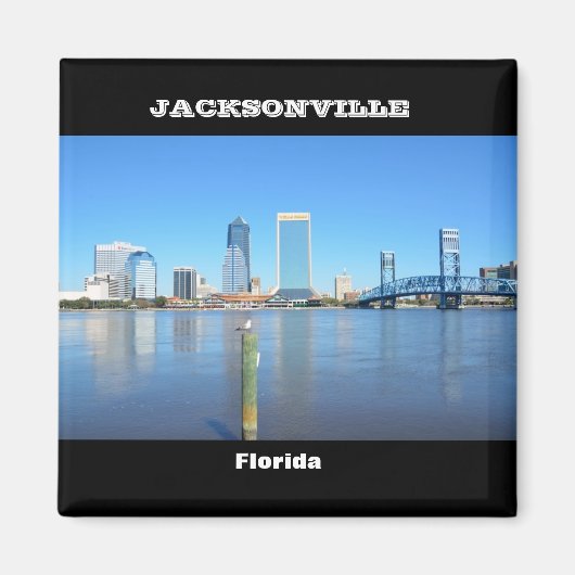 Jacksonville, Florida Skyline Magnet (Vorne)