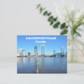 Jacksonville, Florida Skyline Postcard Postkarte (Stehend Vorderseite)