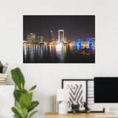 Jacksonville Florida Skyline Poster (Heimbüro)