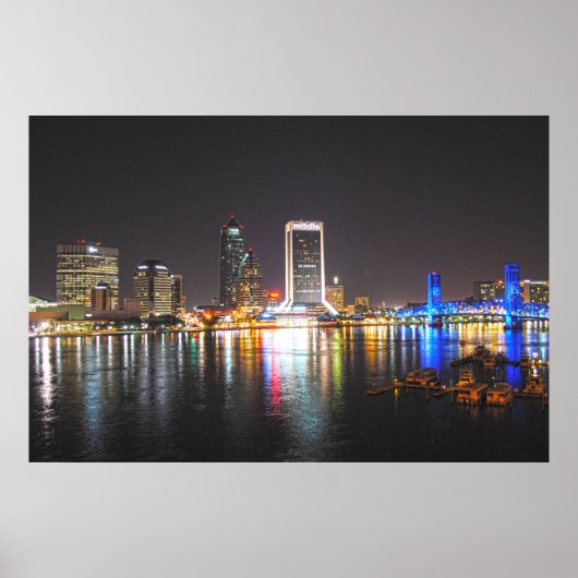 Jacksonville Florida Skyline Poster (Vorne)