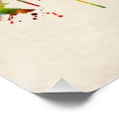 Jacksonville Florida Skyline Poster (Ecke)