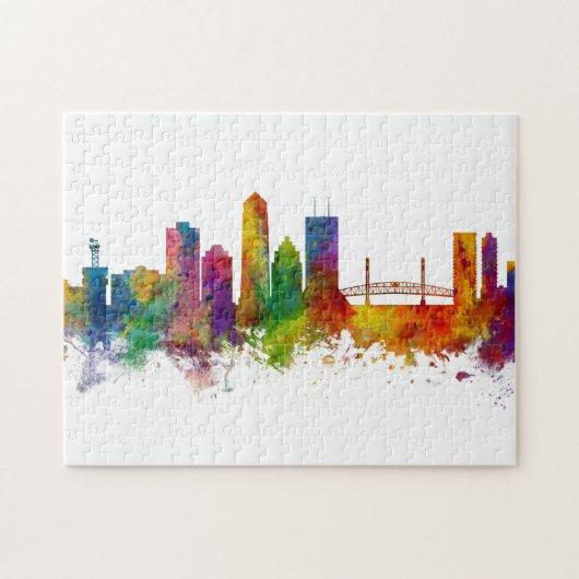 Jacksonville Florida Skyline Puzzle (Horizontal)