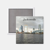 Jacksonville Florida Souvenir Foto Magnet (Vorderseite/Rückseite)