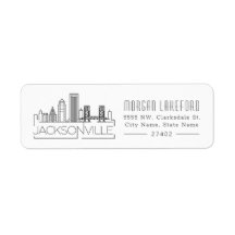 Jacksonville, Florida Stylized Skyline |