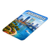 Jacksonville Florida Travel Magnet (Linke Seite)