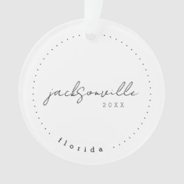 Jacksonville Florida Travel Vereinigte Staaten Ein Ornament