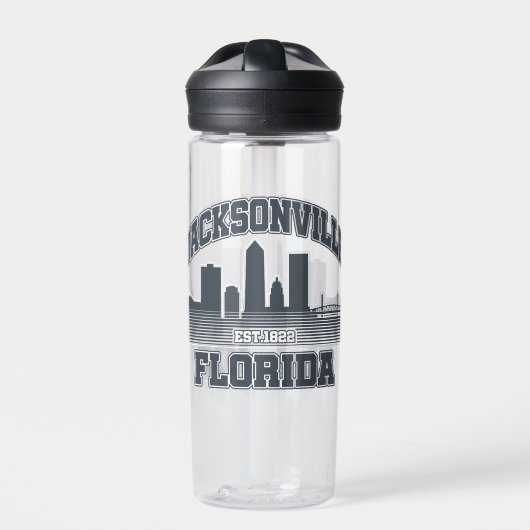 Jacksonville, Florida Trinkflasche (Vorderseite)