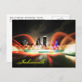 Jacksonville, Florida und der Freundschaftsbrunnen Postkarte (Vorne/Hinten)