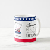 Jacksonville, Florida, Vereinigte Staaten, elegant Kaffeetasse (VorderseiteRechts)