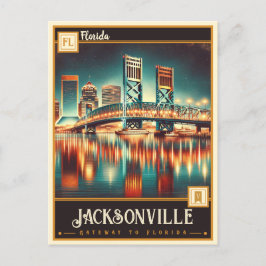 Jacksonville, Florida | VINTAG Postkarte